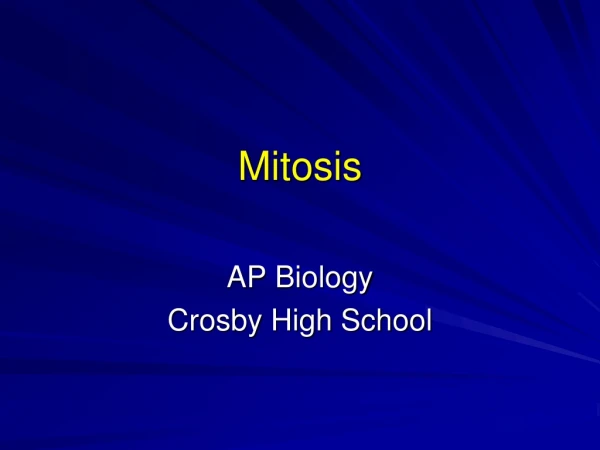 Mitosis