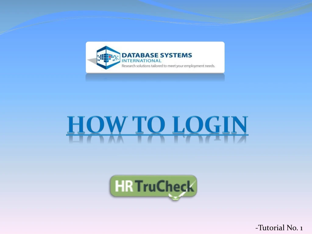 how to login