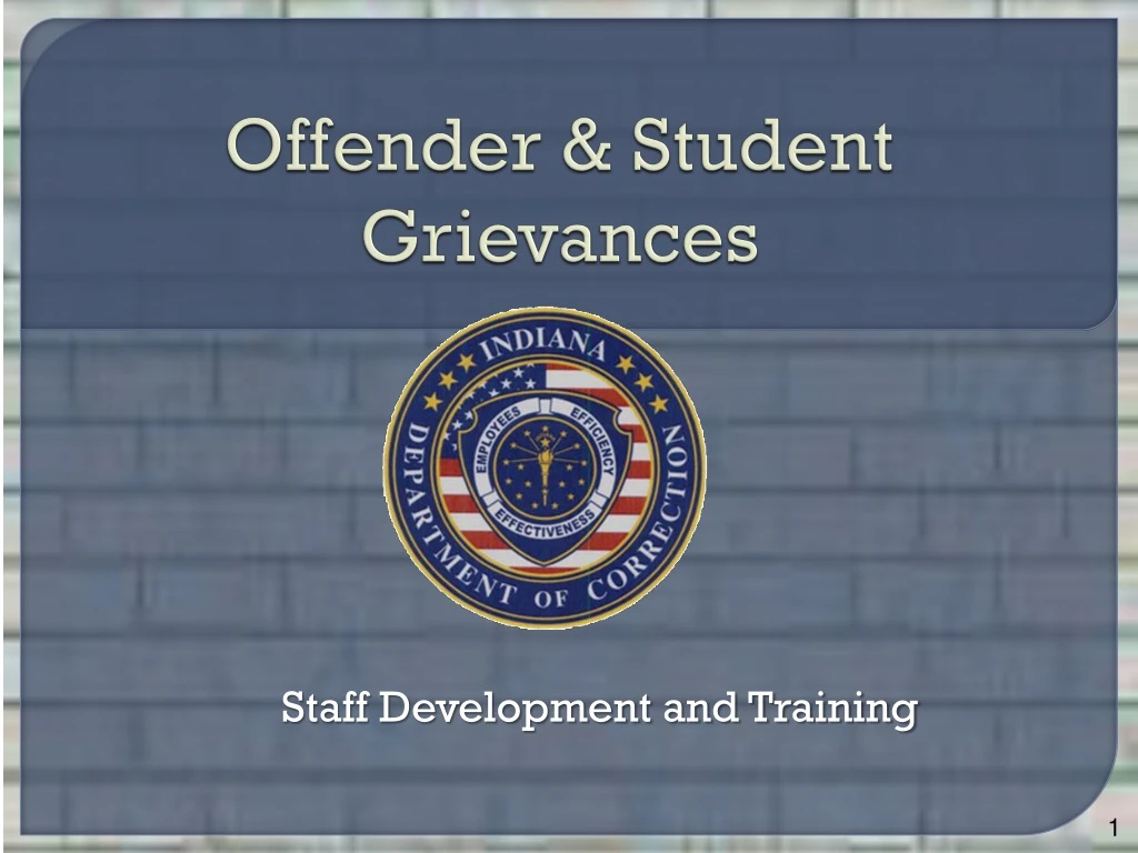 offender student grievances