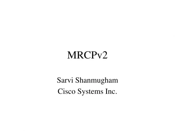 MRCPv2