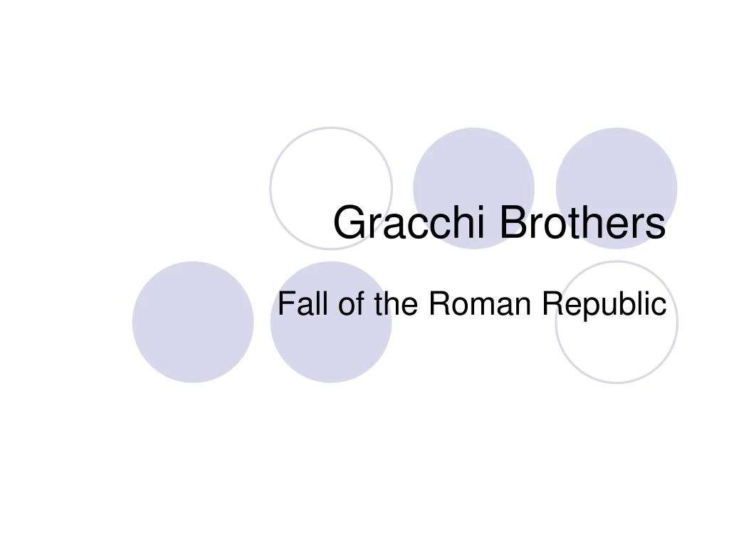 gracchi brothers
