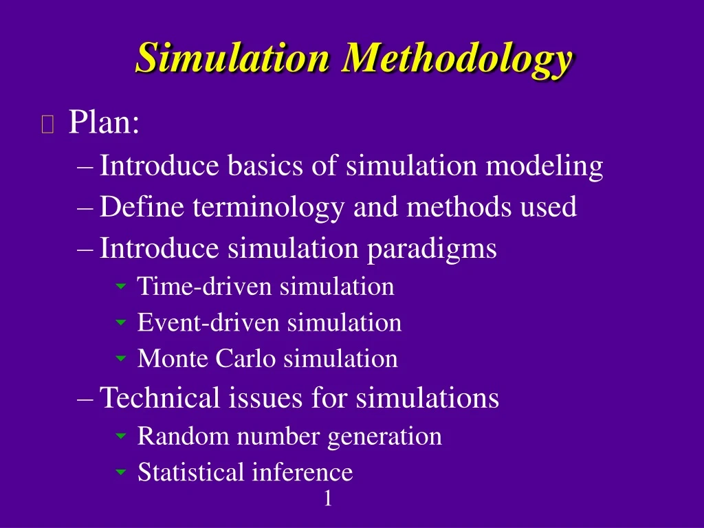 simulation methodology