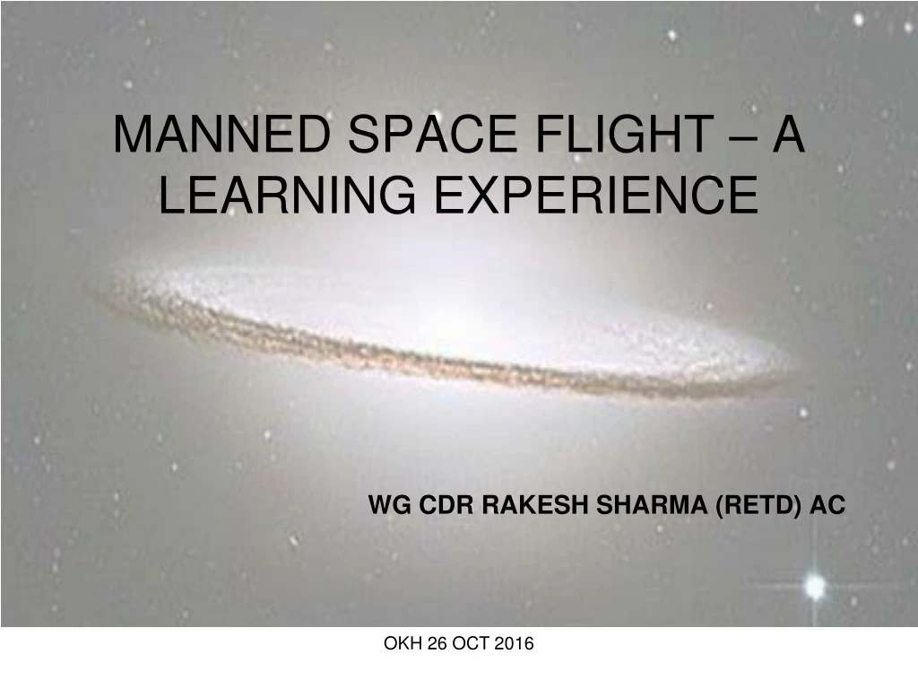 manned space flight a learning experience