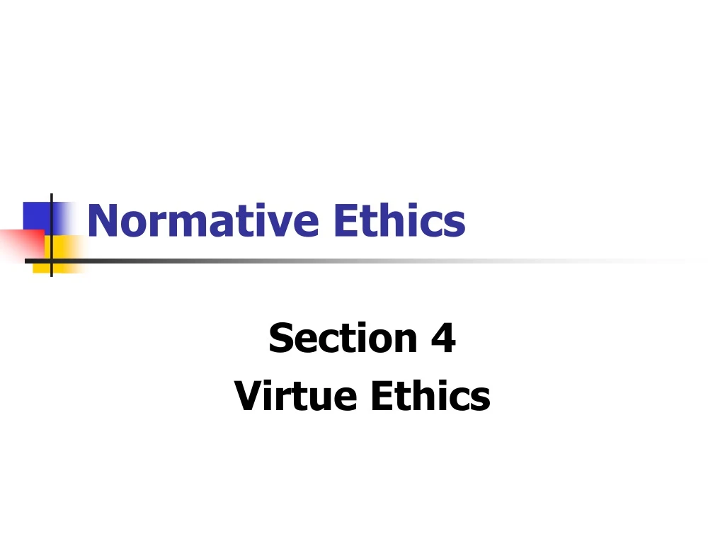 normative ethics