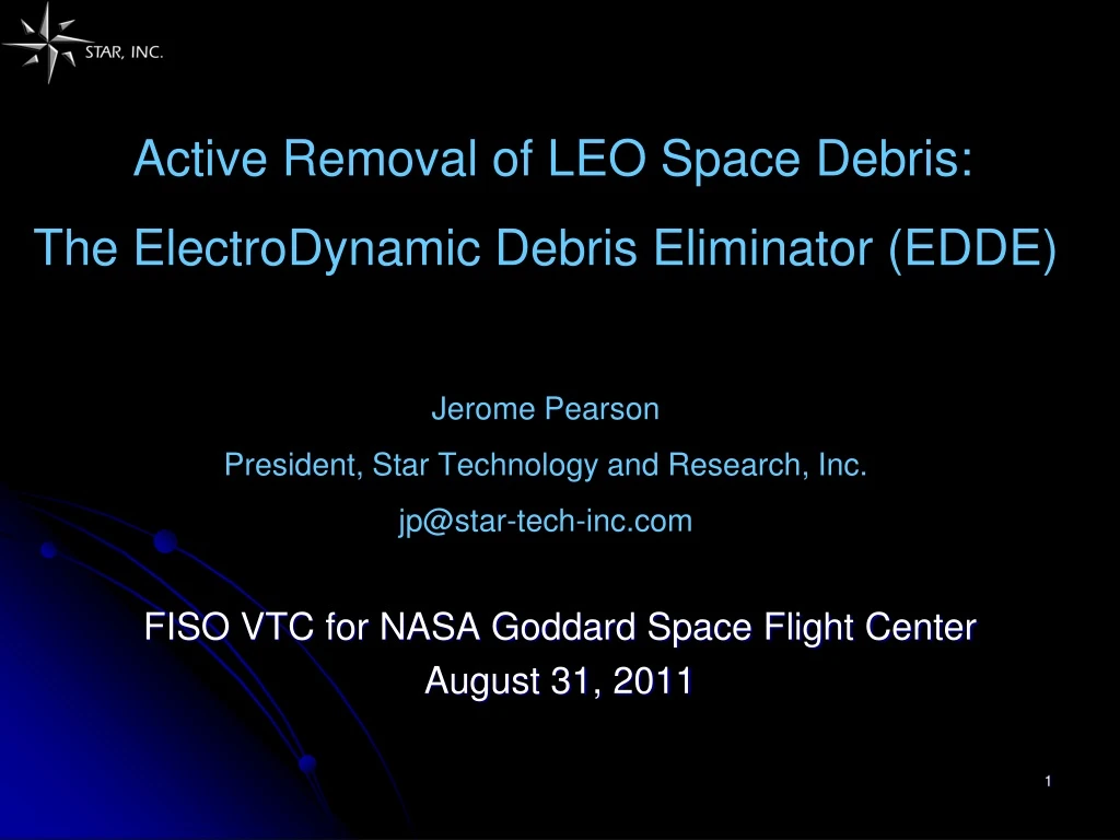 fiso vtc for nasa goddard space flight center august 31 2011