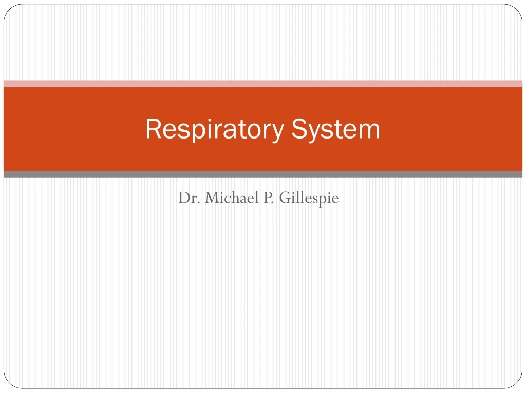 respiratory system