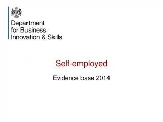 Insights on UK Self-Employment Trends 2014 - slide 1