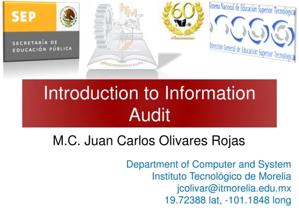 Introduction to Information Audit