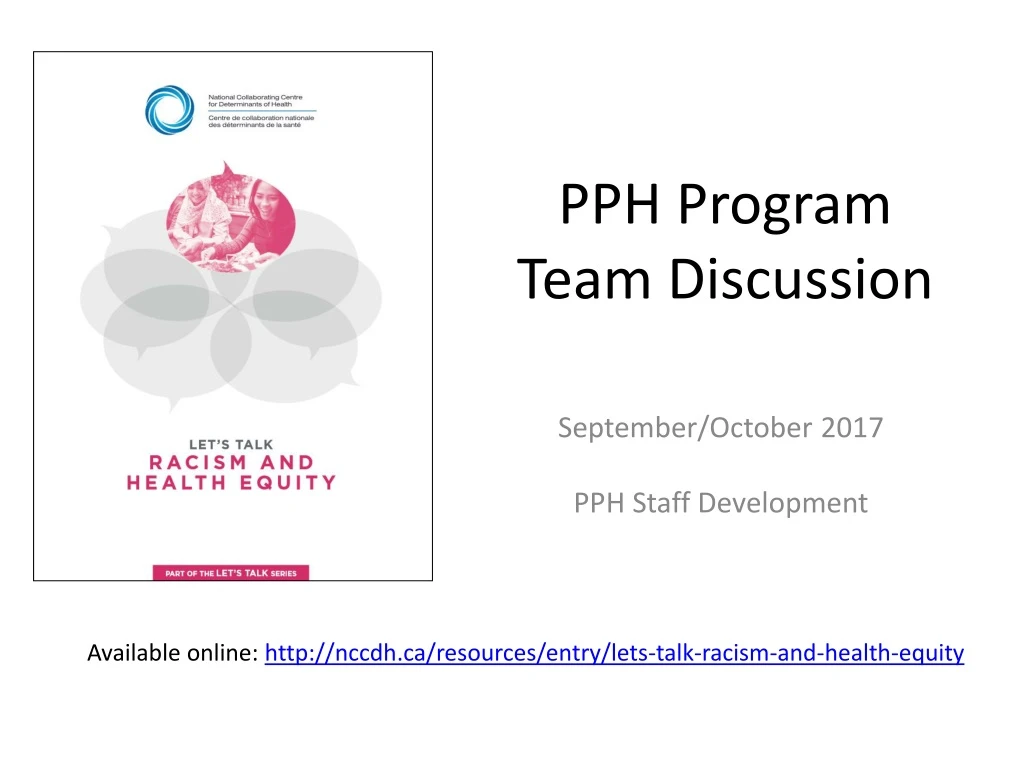 pph program team discussion