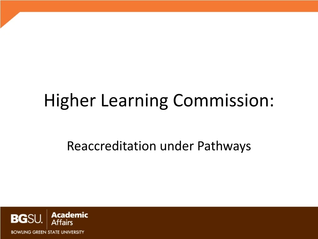 higher learning commission