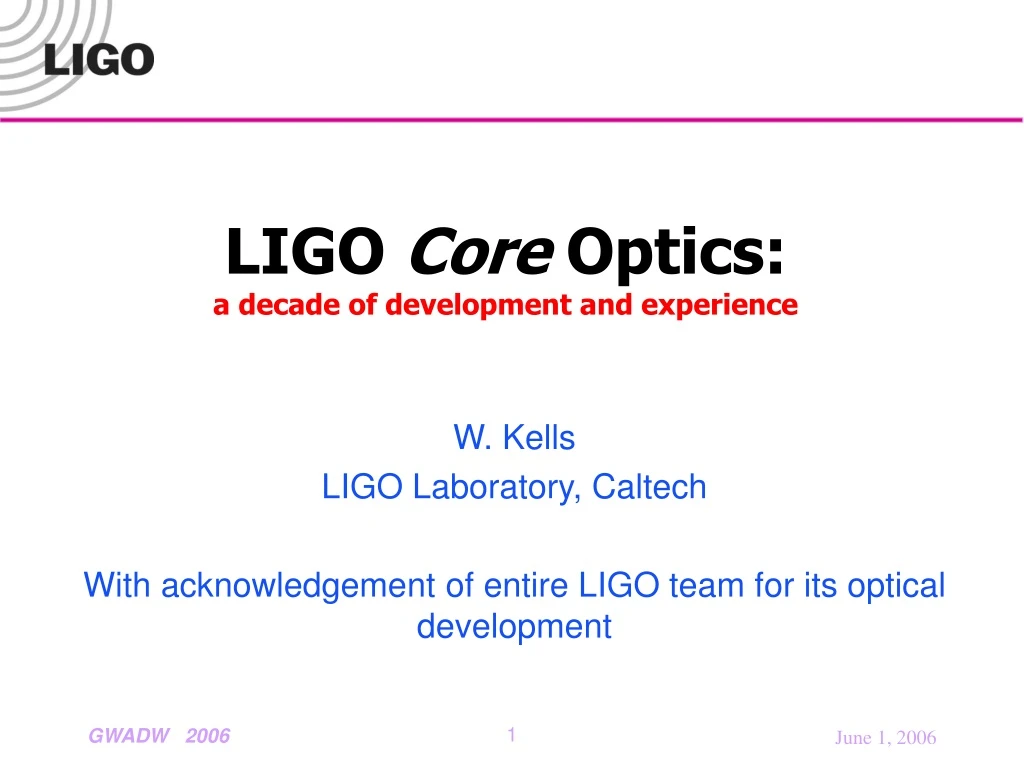 ligo core optics a decade of development and experience