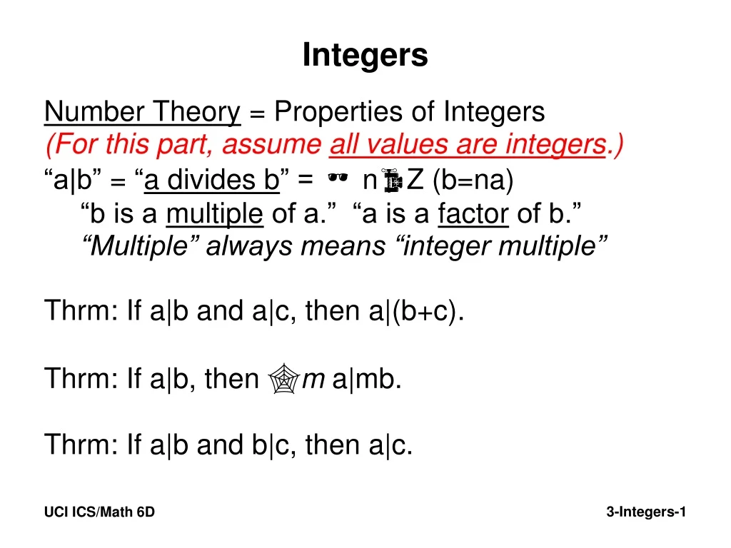 integers