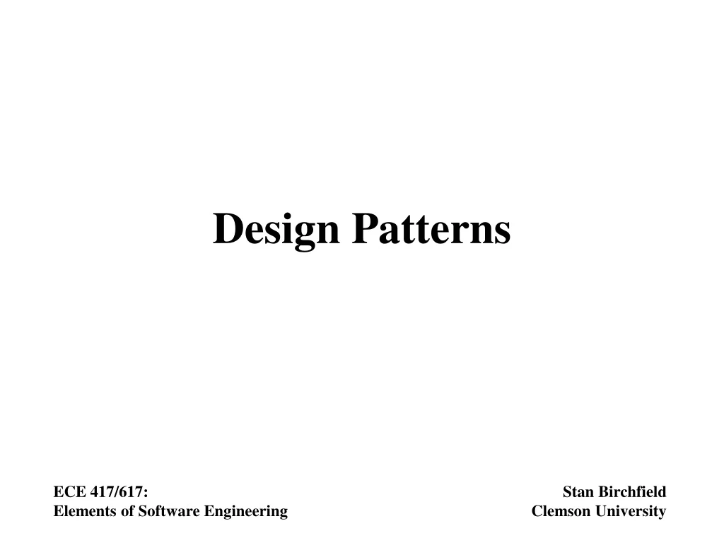 design patterns