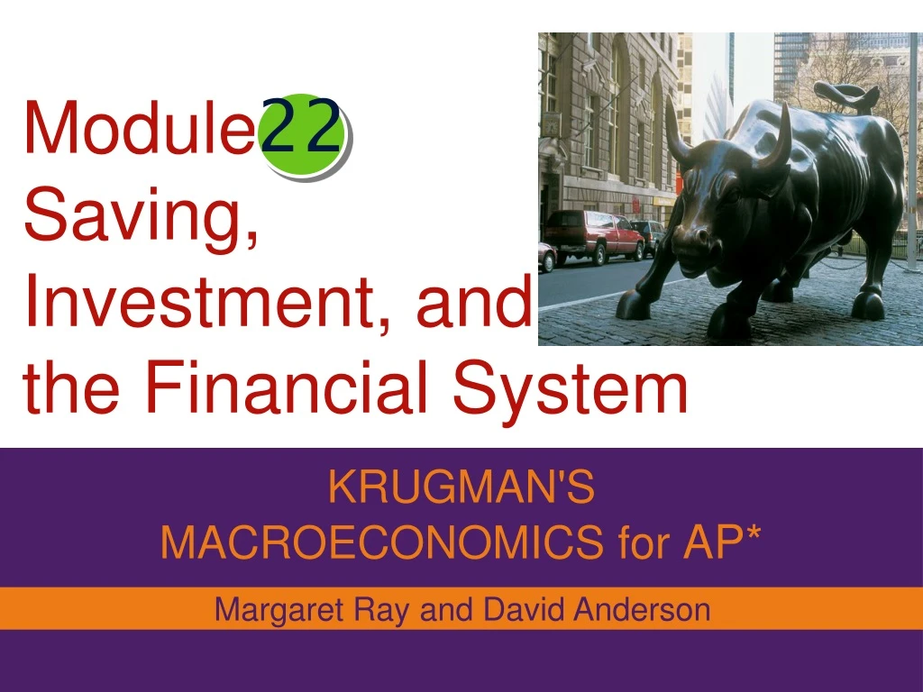 module saving investment and the financial system