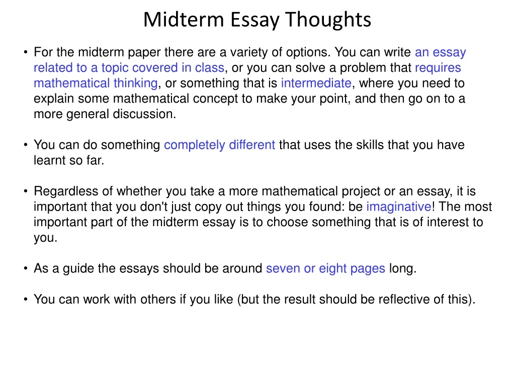 midterm essay thoughts