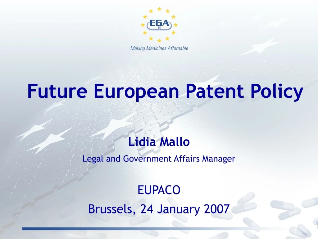 future european patent policy