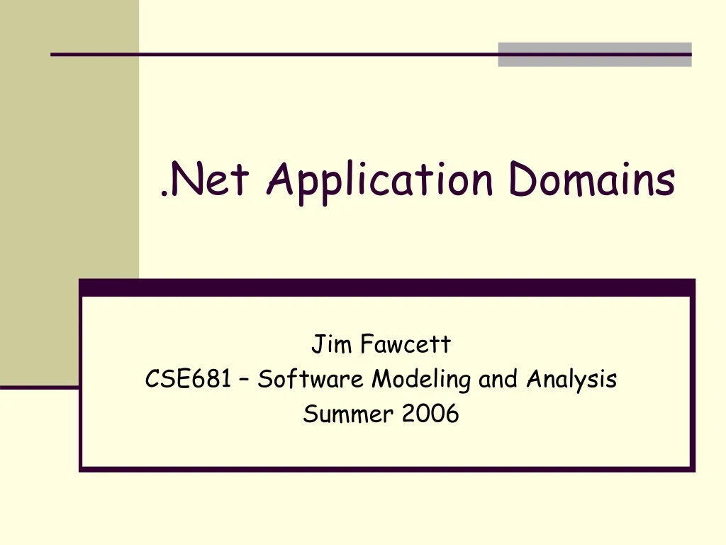 net application domains