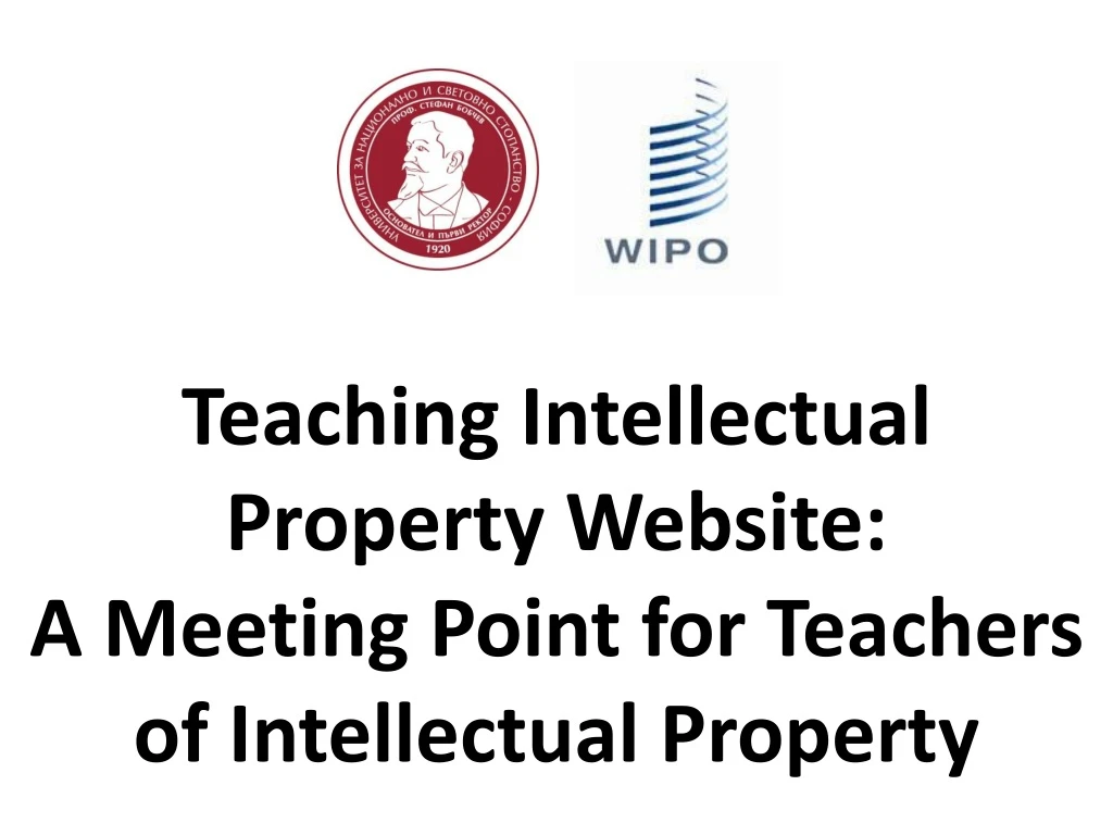teaching intellectual property website a meeting