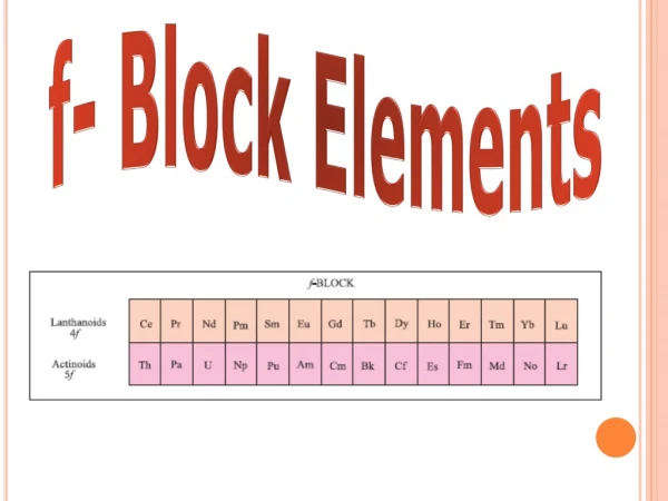 f- Block Elements