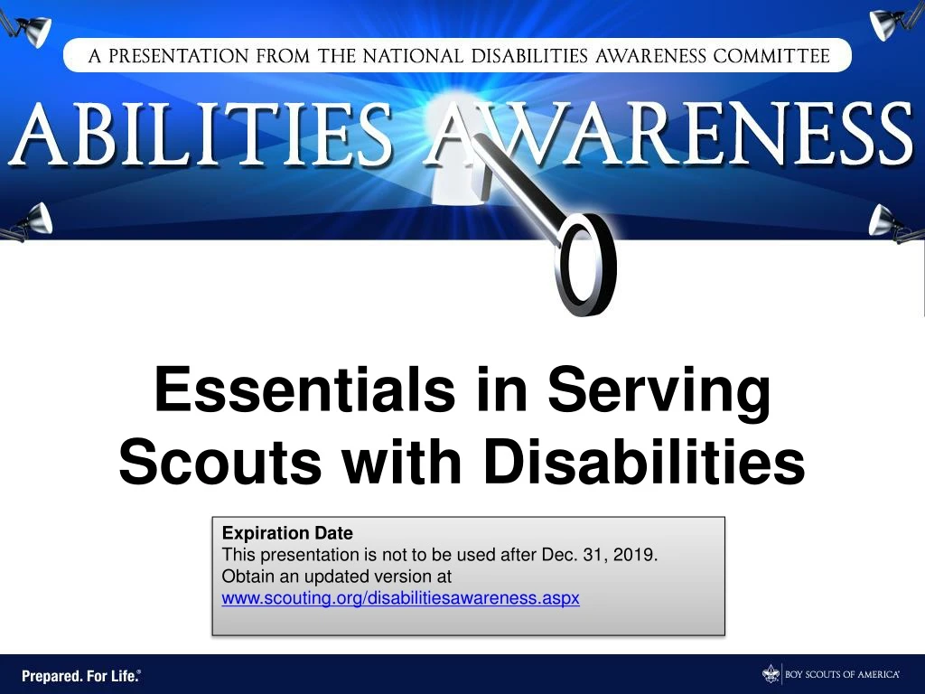 essentials in serving scouts with disabilities