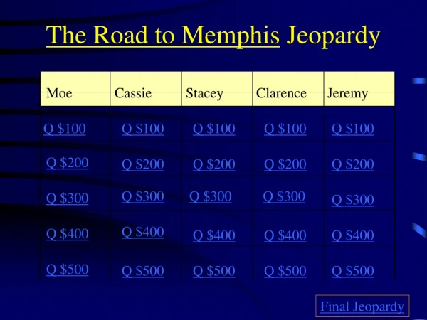 The Road to Memphis  Jeopardy