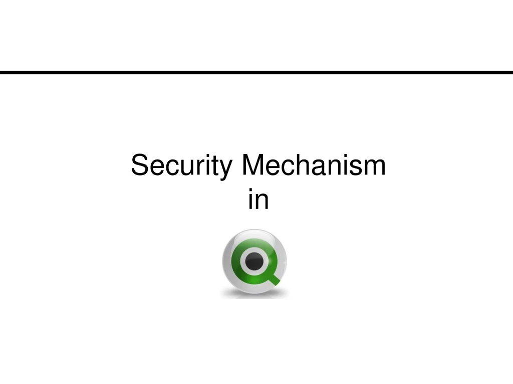 security mechanism in