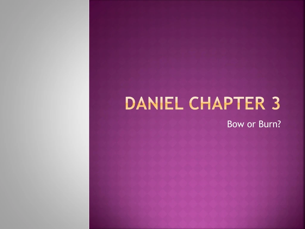 daniel chapter 3