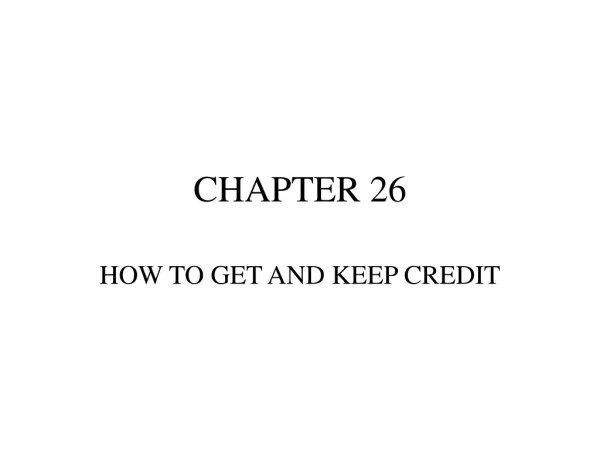 CHAPTER 26
