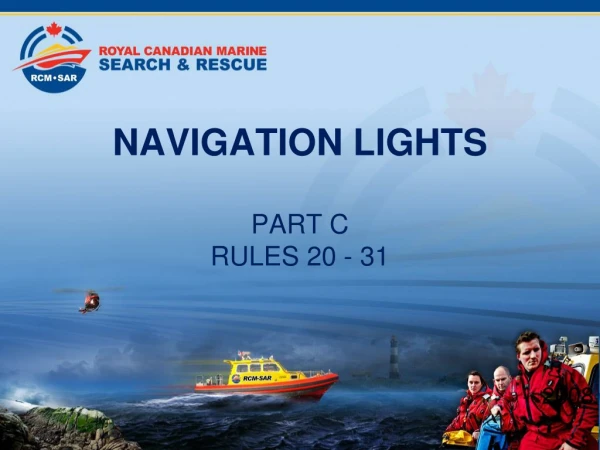 NAVIGATION LIGHTS PART C RULES 20 - 31