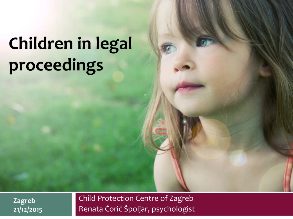 child protection centre of zagreb renata ori poljar psychologist