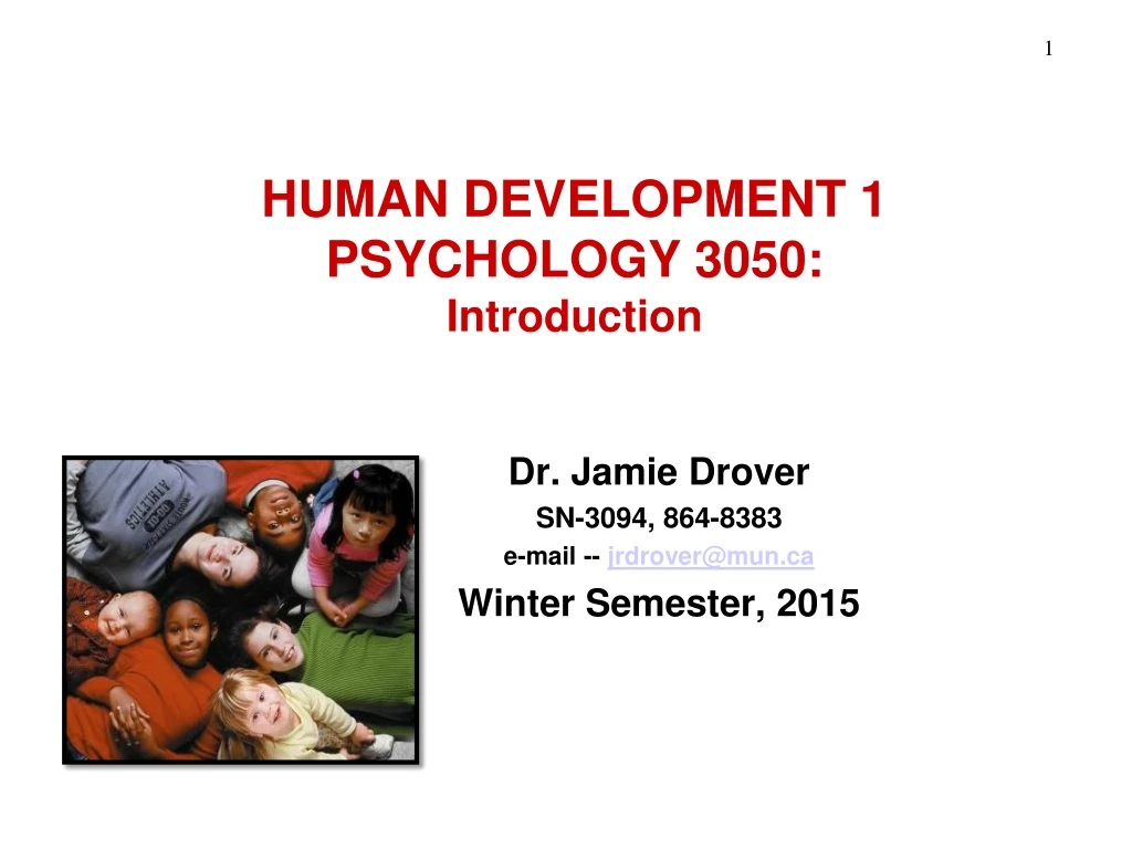 human development 1 psychology 3050 introduction