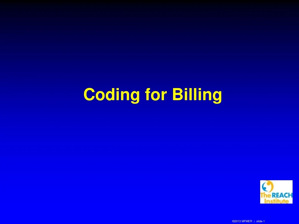 coding for billing