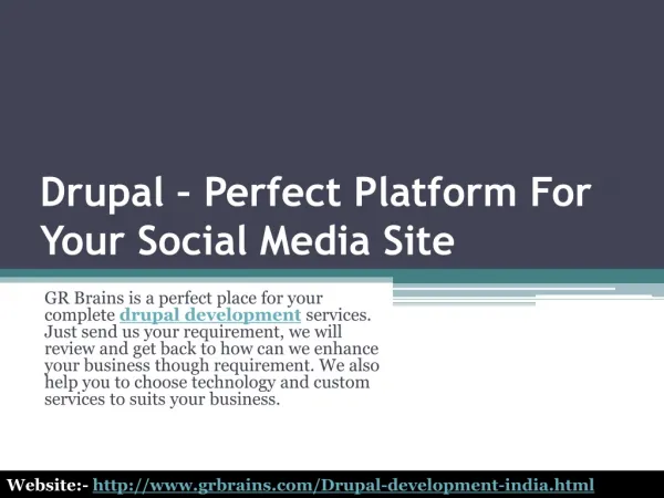 Drupal Perfect Platform For Your Social Media Site