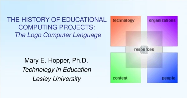 THE HISTORY OF EDUCATIONAL  COMPUTING PROJECTS: The Logo Computer Language