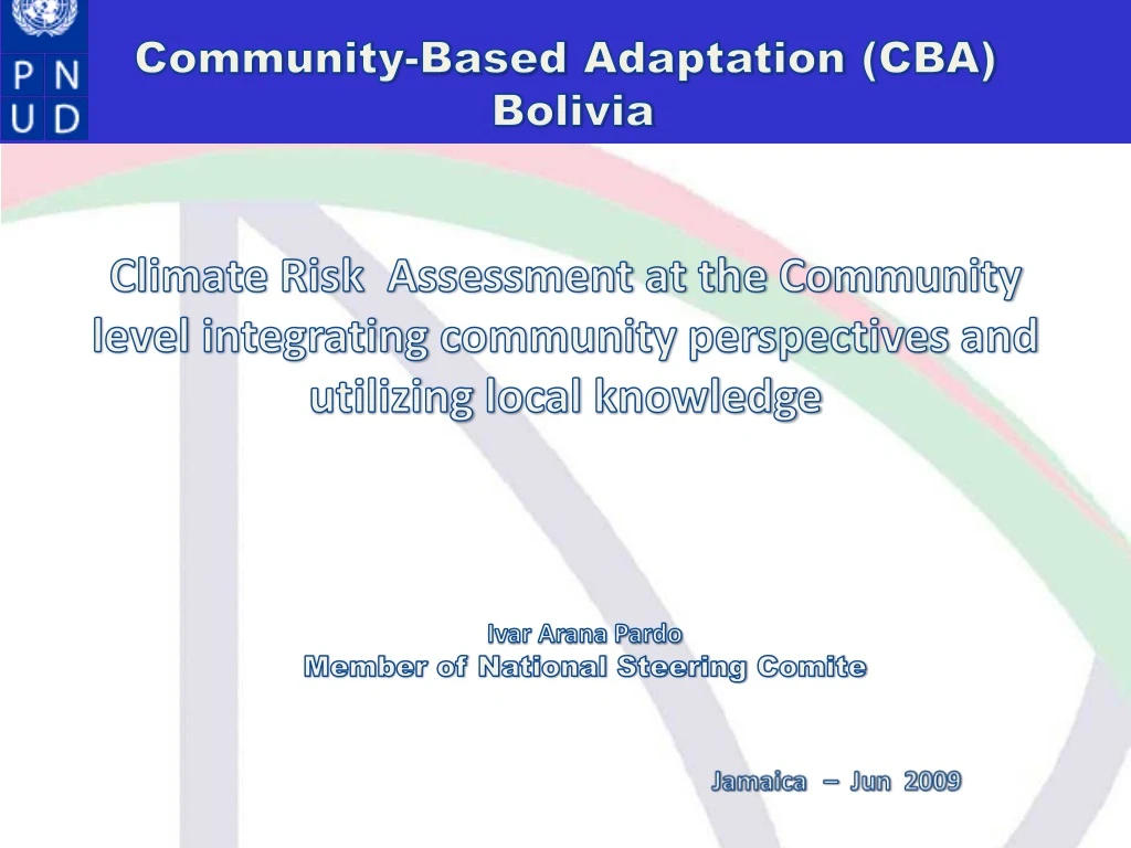 community based adaptation cba bolivia
