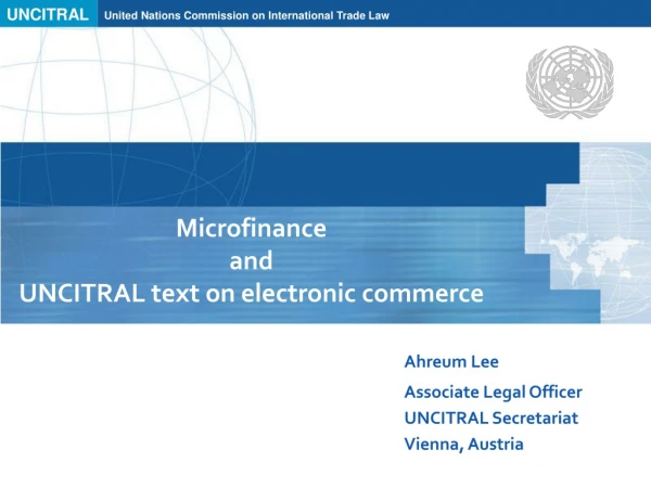 Microfinance  and  UNCITRAL text on electronic commerce