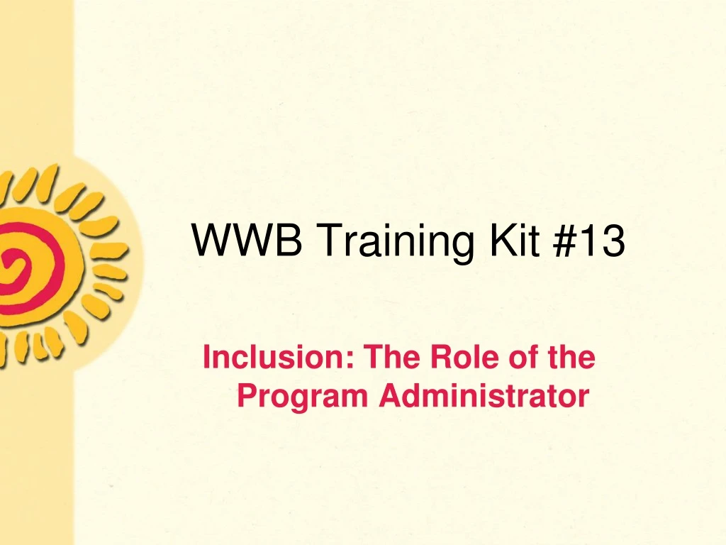 wwb training kit 13