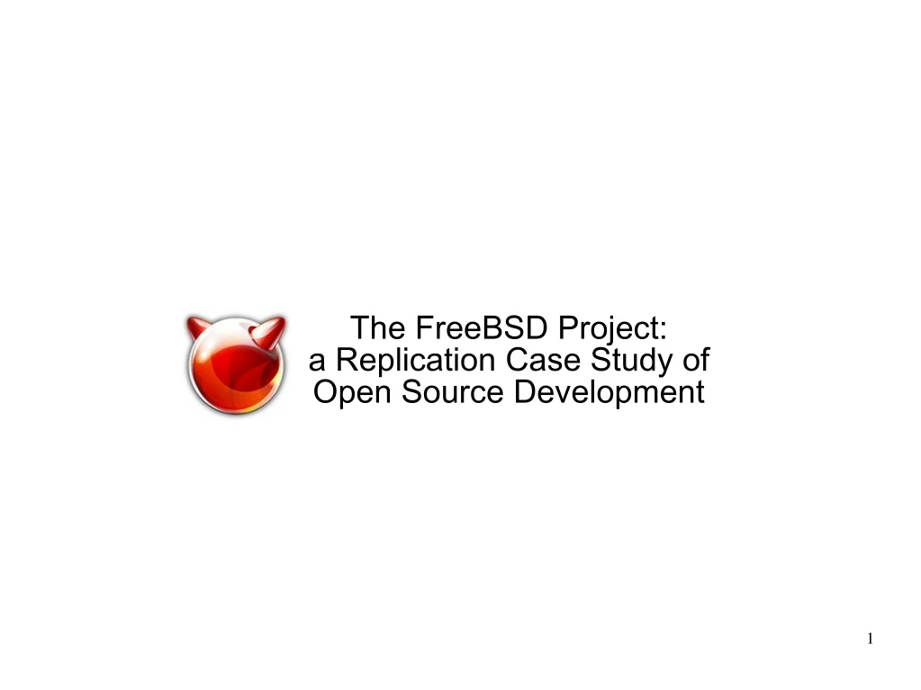 the freebsd project a replication case study
