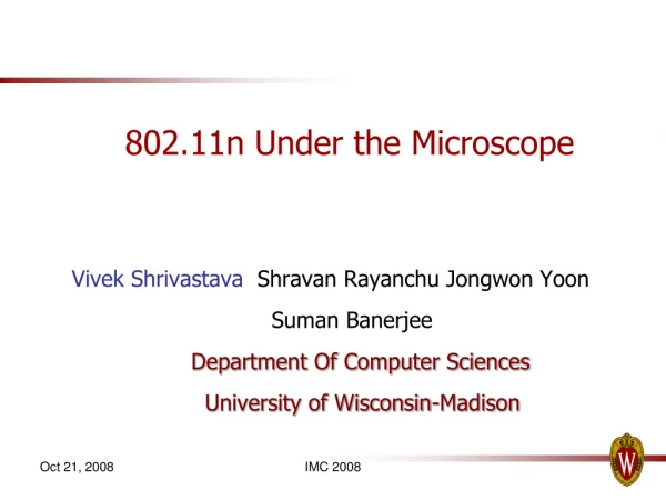 802.11n Under the Microscope