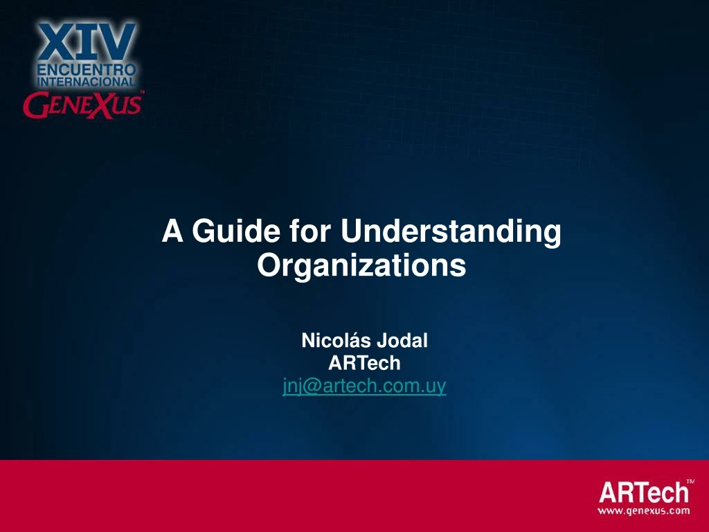 a guide for understanding organizations