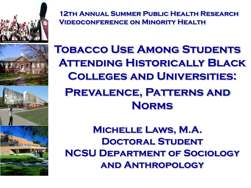 12th annual summer public health research