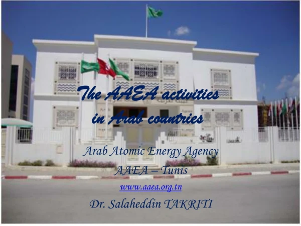 The AAEA activities in Arab countries