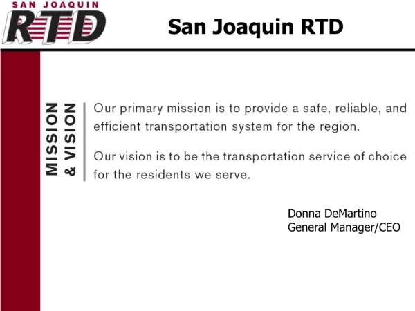 San Joaquin RTD