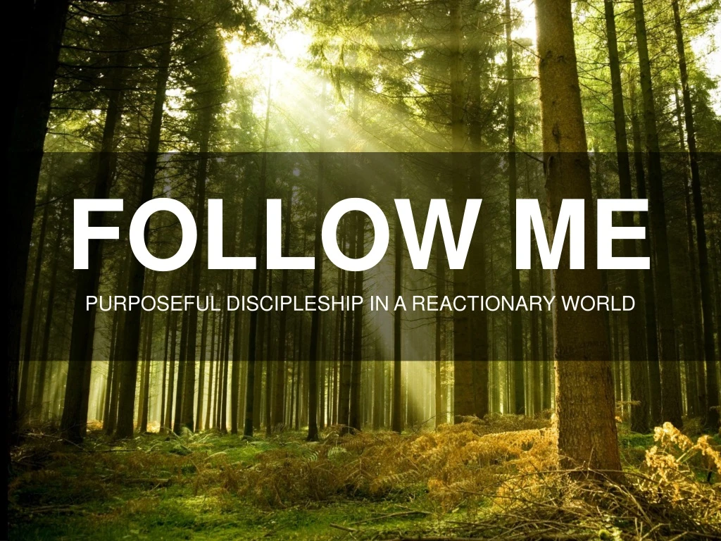 follow me purposeful discipleship