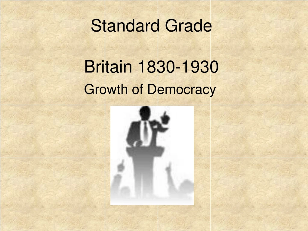 standard grade britain 1830 1930