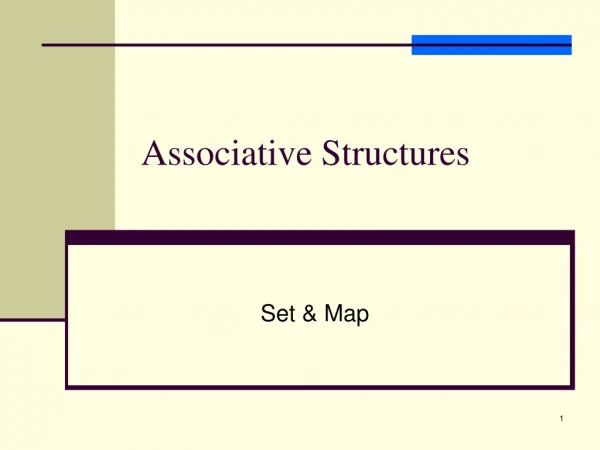 Associative Structures