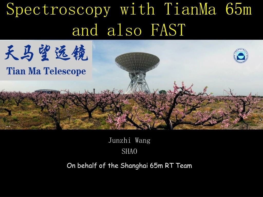 spectroscopy with tianma 65m and also fast