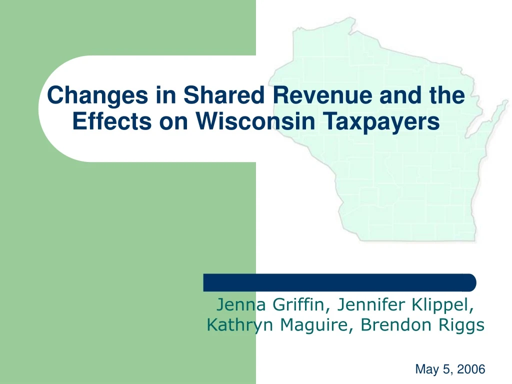 changes in shared revenue and the effects on wisconsin taxpayers