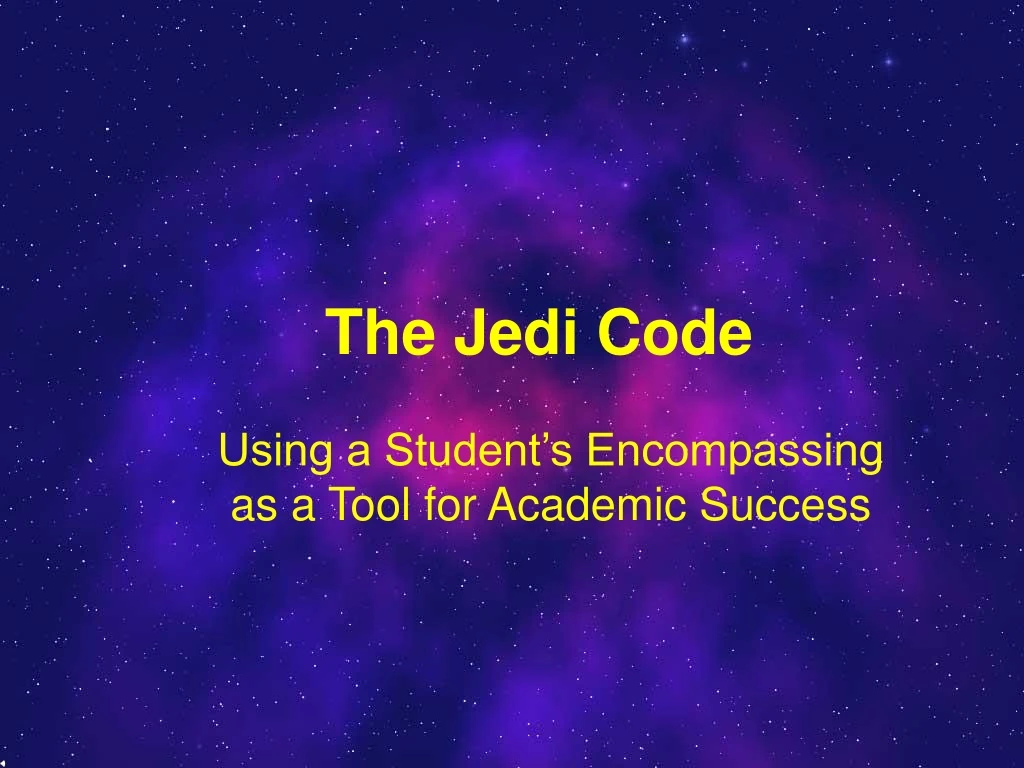 the jedi code