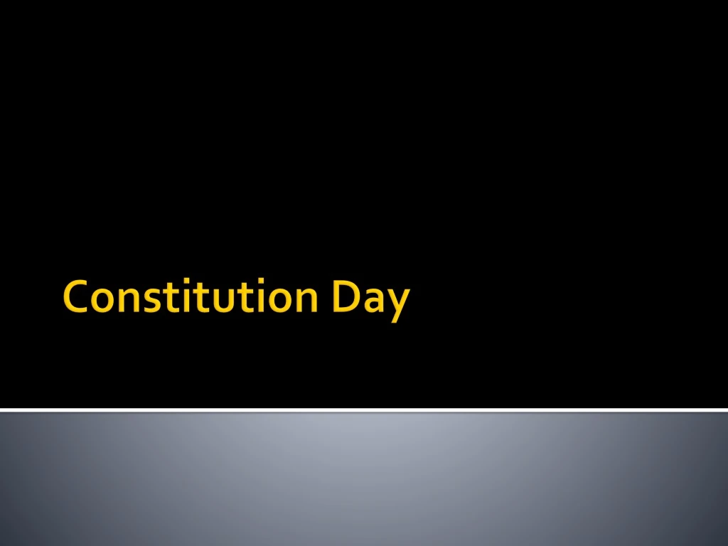 constitution day